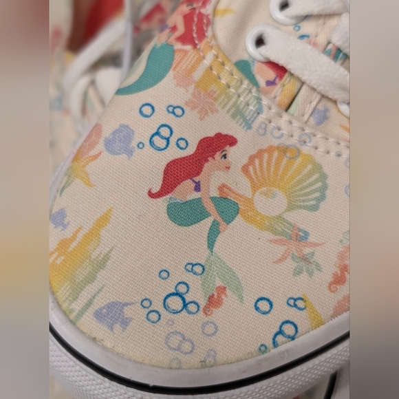 Vans x Disney Ariel Little Mermaid Sneakers Women’s 8 Rare Collab New! - Picture 2 of 10